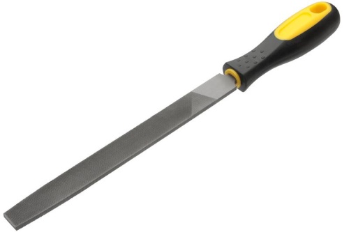 Напильник, прорезиненная ручка, плоский 200 мм | код 42576 | FIT фото 2