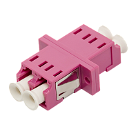 Адаптер оптический LANMASTER LC, OM4 корпус SC, дуплексный | код LAN-2LC/S-AM-OM4 | LANMASTER