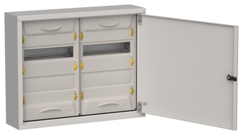 TITAN 5 Корпус мет. ЩРн-48 (2х24) 460х570х140 IP31 сер IEK | код TI5-50-N-2X024-31-7035 | IEK