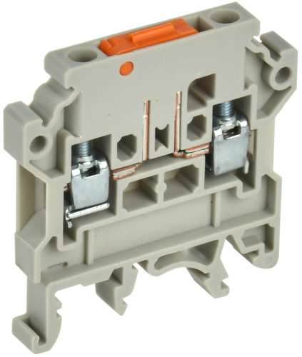 Колодка клеммная CTS-DT измерит. нож. разм. 4мм2 серая IEK | код YCT15-04-K03-004 | IEK