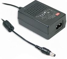 Адаптер настольный, AC-DC, медицинский, 18Вт, вход 80...264B AC 47...63 Гц, 113...370B DC, выход 15B/1,2A, изоляция 4000В AC, 79x54x33мм, -25...+60С, сетевой разъём IEC320-C8, выходной разъем 11, диам. 5.5х2.1мм | код GSM18B15-P1J | MeanWel
