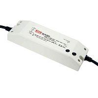 Источник питания AC-DC, 80Вт, IP64, вход 90…305В AC, 47…63Гц/127…431В DC, ККМ, выход 54В/1.5А, рег. выхода 0.9…1.5A, изоляция 3750В AC, в кожухе 181х61.5х35мм, -30…+50С. Рег-ка вых. тока по кабелю | код HLN-80H-54B | MeanWell