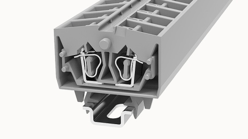 WS2.5T-DIN15-01P-11-00Z(H), Клемма пружинная WS, 2.5T мм.кв., NS15, серый, шт | код 11030000226 | DEGSON