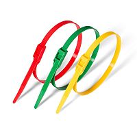 Стяжки разъемные с горизонтальным замком КСГ 8*400(кр) (100шт.) (Fortisflex) | код 74247 | Fortisflex
