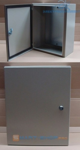 Корпус металлический, навесной, ЩРНМ(г) - 3, (ВхШхГ) 650 х 500 х 220 мм, с монтажной панелью, IP54, серый (ЩМП) (1 шт.) Бирос | код 60203| БИРОС