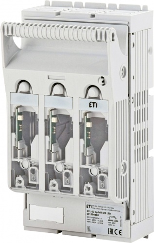 Разъединитель KVL 00 3P 160A (Клеммы M8-M8, LED индикация) | код 001690880 | ETI