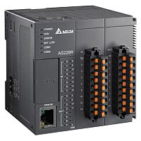 Программируемый логический контроллер AS228R-A, 16DI, 12RO, 24VDC, 64K шагов, 2xRS485, USB, microSD, CANopen, Ethernet | код AS228R-A | Delta Electronics