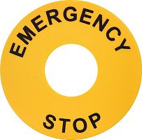 Кольцо EALP с надписью Emergency/Stop (d=22/60мм) | код 004771544 | ETI