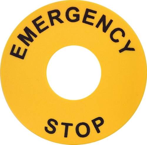 Кольцо EALP с надписью Emergency/Stop (d=22/60мм) | код 004771544 | ETI
