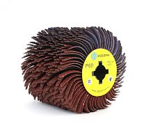 Валик Д110x100x19, абразивная ткань P60 по дереву для щеточных шлиф машин с валом Д19+4 (6-051) | код PLM.RB11010019CP60 | ОСБОРН