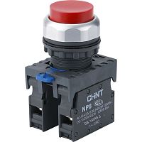 Кнопка выступающая NP8-11GN/4 без подсветки, красная 1НО+1НЗ IP65 (CHINT) | код 667110 | CHINT