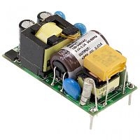 Источник питания AC-DC, 15Вт, вход 80...264В AC 47...440 Гц, выход 5В/3А, изоляция 4000В AC, на плате 49х23.8х23мм, -35...+85C | код MFM-15-5 | MeanWell