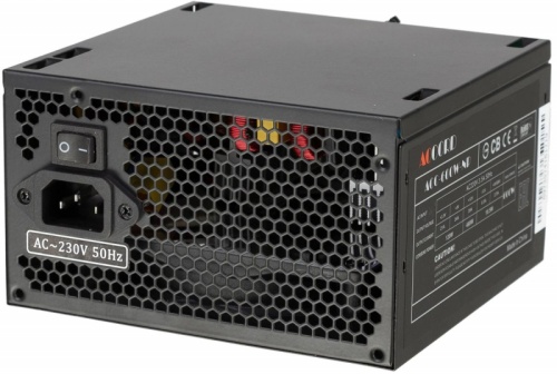 Блок питания Accord ATX 600W ACC-600W-NP (20+4pin) 120mm fan 4xSATA | код 1479118 | ACCORD