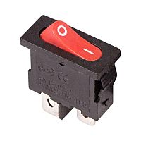 Выключатель клавишный 250В 6А (2с) ON-OFF красн. Mini (RWB-103 SC-766 MRS-101-5) | Код. 36-2051 | Rexant