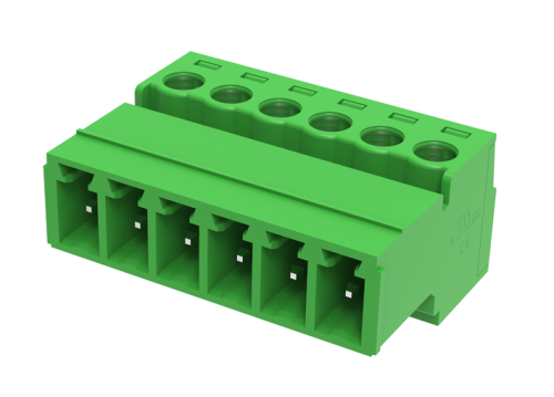 MC-PB3.81H03C-0001 Разъём штекерный MC, шаг 3.81мм,3 конт., фланц.,зел., шт | код MC-PB3.81H03C-0001 | SUPU