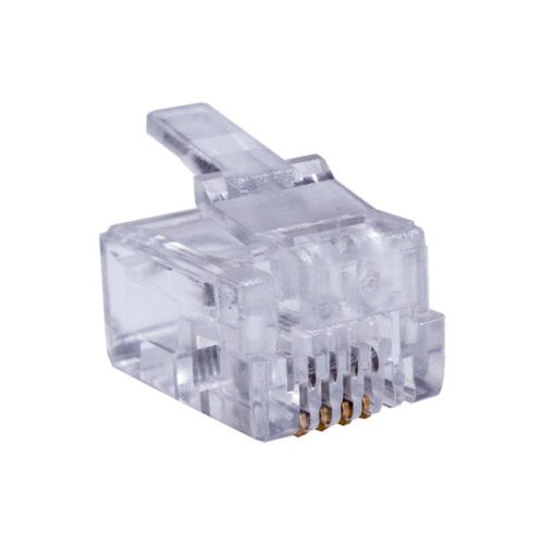 Коннектор 6P4C (RJ-11) (уп.100шт) SUPRLAN 10-0227 фото 2