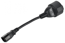 ITK Адаптер PDU 3х1,5 10см с разъёмами C14-Schuko | код PC-C14D-10CM | ITK by IEK