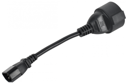 ITK Адаптер PDU 3х1,5 10см с разъёмами C14-Schuko | код PC-C14D-10CM | ITK by IEK