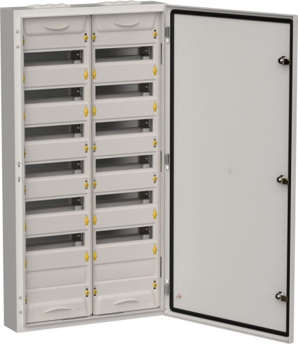 TITAN 5 Корпус металлический ЩРн-168 (2х84) 1085х570х140 IP54 сер | код TI5-50-N-2X084-54-7035 | IEK