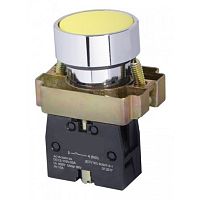 Кнопка XB2-BА51 без подсветки желтый 1НО (ANDELI) | код ADL10-056 | ANDELI
