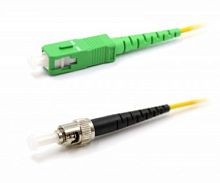 Патч-корд оптический LANMASTER, LSZH, симплексный, SC/APC-ST/UPC, SM OS2, 10 м | код LAN-SC-ST/SAU-10 | LANMASTER