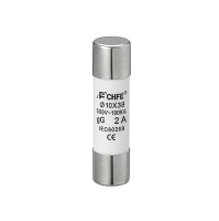 Вставка плавкая цилиндр., 4A, 500VAC, 120kA, 10x38mm, тип gG | код C10-4GG | CHFE