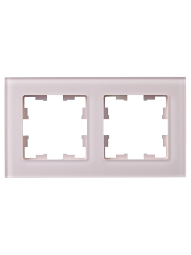 BRITE Рамка 2-мест. РУ-2-2-Бр стекло розовый матовый IEK | код BR-M22-G-31-K14 | IEK фото 2 BRITE Рамка 2-мест. РУ-2-2-Бр стекло розовый матовый IEK | код BR-M22-G-31-K14 | IEK фото 2