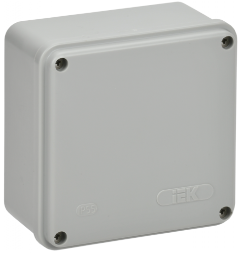Коробка расп. КМ41259 о/п 100х100х50мм IP44 серая IEK | код UKO11-100-100-050-K41-44S | IEK