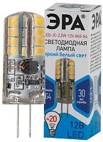 Лампа светодиодная LED-JC-2.5W-12V-840-G4 200лм | Код. Б0033192 | ЭРА