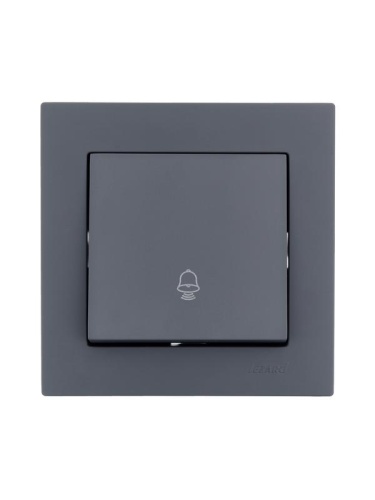 Механизм кнопки звонка СП VESNA графит LEZARD 742-3488-103 фото 4