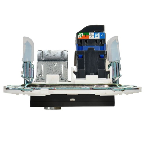 SKANDY Розетка двойная TV+RJ45 кат.6E SK-A15Bl черный IEKновинка | код SK-AK20-2-K02 | IEK фото 5