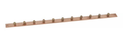 Cabeus CGB-IN-1U-11-19 Медная шина заземления, 11 точек подключения, 19 дюймов | код 11142c | Cabeus