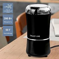 Кофемолка Galaxy Line GL 0907 200Вт сист.помол.:ротац.нож вместим.:50гр черный | код 1910559 | GALAXY LINE