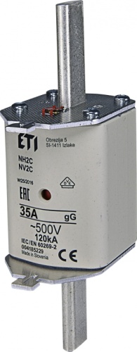 Предохранитель NH-2C/gG 35A 500V KOMBI | код 004185229 | ETI