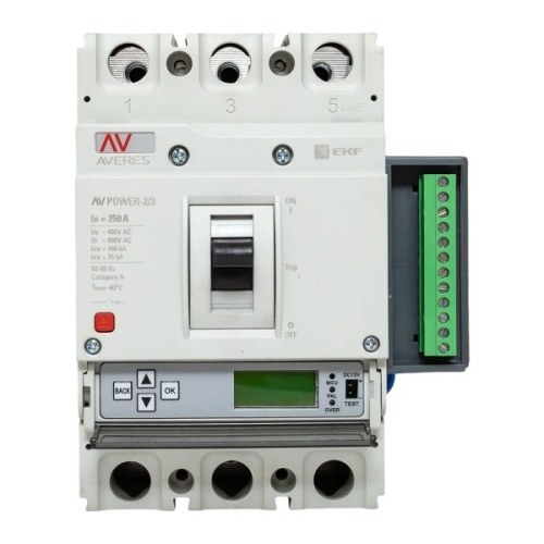 Автоматический выключатель AV POWER-2/3 250А 100kA ETU6,2 AVERES | код mccb-23-250H-6.2-av | EKF фото 4