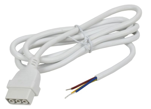 PRO Кабель питания 1,5м белый для PRO светильника светодиодного линейного 1020 и 1022 IEK | код LTP-DCKD-KP-D15-K01 | IEK