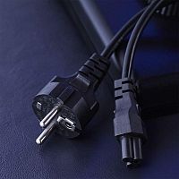 Шнур сетевой евровилка-евроразъем С5 кабель 3x0,5мм2 1,8м | код 11-1150 | REXANT