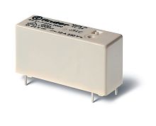 Реле низкопрофильное миниатюрное электромеханическое, монтаж на печатную плату, выводы с шагом 3.2мм, 1CO 10A, контакты AgCdO, катушка 24В DС (чувствит.), влагозащита RTIII | код 43.41.7.024.2001 | FINDER
