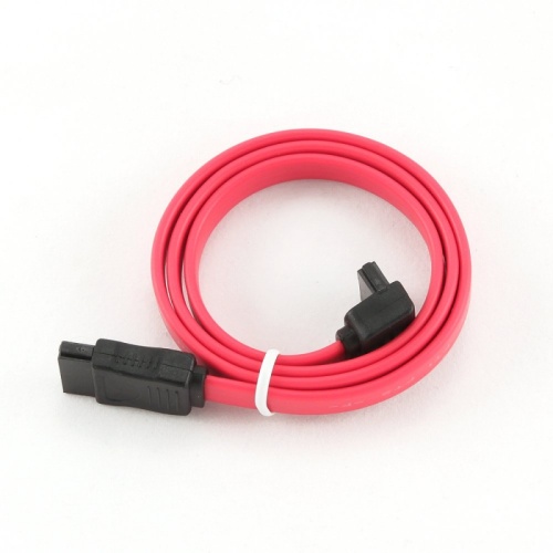 Кабель интерфейсный SATA Cablexpert CC-SATA-DATA90, 50см, угловой разъем, 7pin/7pin, пакет | код CC-SATA-DATA90 | Cablexpert