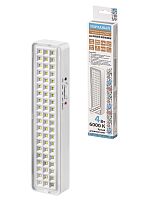 Светильник светодиодный аккумуляторный СБА 60 LED, DC, Li-ion 3,7 В 1,5 А*ч, 3-5 ч,пластик, Народный | код SQ0308-0301 | TDM НАРОДНЫЙ