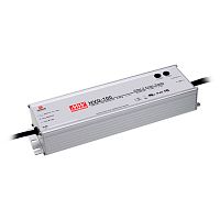 Источник питания AC-DC драйвер светодиодов, 100Вт, IP65, ККМ, вход 180…480В AC, 47…63Гц/254…679В DC, выход 24В/4А, рег. выхода 22…27В/2.2…4A, изоляция 3750В AC, в кожухе 236х68х39, -40…+70С | код HVG-100-24A | MeanWell
