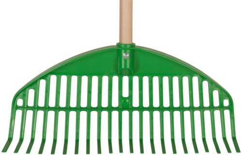 Грабли веерные пластиковые ''Оазис'', 22 зуба, 440 мм, с деревянным черенком | код 76947 | FIT фото 6