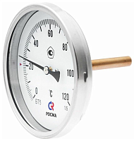 Термометр биметаллический осевой БТ-51.211 0-200С 1/2' 100 кл.1.5 | код 00000002560 | РОСМА