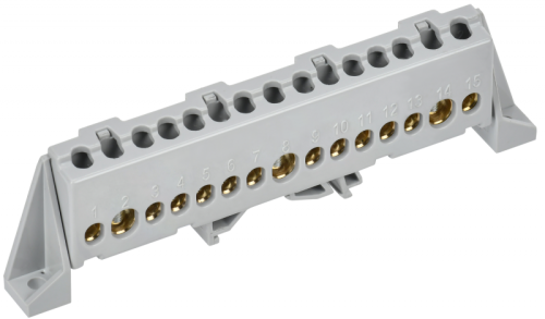 TEKFOR Шина L фаза в комб. изол. Стойка 8х12-15-Ср IEK | код TF-NN20-15-DP-K03 | IEK