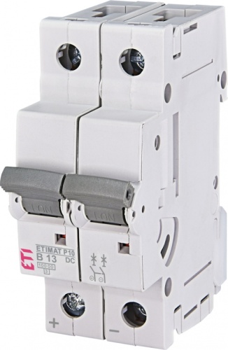 Авт. выключатель ETIMAT P10 DC 2p B 13A (10 kA) | код 261320105 | ETI