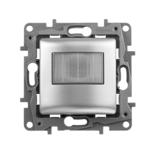 ETIKA Датчик движения 400Вт без нейтрали алюминий | код 672417 | Legrand