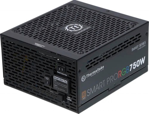 Блок питания Thermaltake ATX 750W Toughpower Grand RGB 80+ gold 24pin APFC 140mm fan color LED 9xSATA Cab Manag RTL | код 1029555 | THERMALTAKE