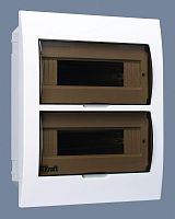 Корпус модульный встраиваемый ЩРВ-П-24 тонированная дверь IP41: 2 ряда, 24 модуля, 345 х 300 х 102 (ВхШхГ) | код. 31006DEK | DEKraft