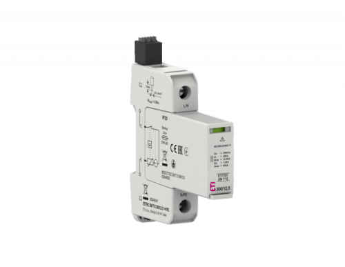 Ограничитель перенапряжения ETITEC SM T12 300/12,5 (1+0, 1p, TNC) RC | код 002440541 | ETI
