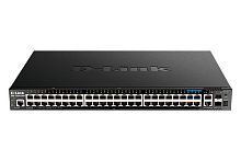 Коммутатор D-Link DGS-1520-52MP/A1A (L3) 48x1Гбит/с 2x10Гбит/с 4x2.5Гбит/с 2SFP+ 48PoE+ 370W управляемый | код 1883800 | D-Link
